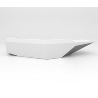 Bureau d'accueil moderne de conception unique en forme de bateau pour hôtel 5 étoiles, centre commercial et hôpital, haute couture, pour deux personnes