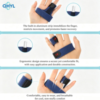 Attelle de rééducation respirante en tissu pour immobilisation des doigts fracturés, légère et de soutien