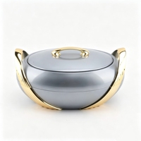 Ensemble de 3 casseroles isothermes de luxe de haute qualité pour garder les aliments au chaud, 2,5L, 3L, 3,5L, idéal pour les fêtes et événements