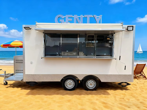 Carritos de Comida de Fibra de Vidrio Tipo Remolque de Tres Ruedas Personalizados de Fábrica para Servicios de Comida al Aire Libre y Catering Móvil - Product Image 4