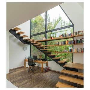 <span class=keywords><strong>Escalera</strong></span> recta con <span class=keywords><strong>jardineras</strong></span> integradas, que integra vegetación <span class=keywords><strong>en</strong></span> la estructura de la <span class=keywords><strong>escalera</strong></span> para un diseño biofílico - Product Image 5