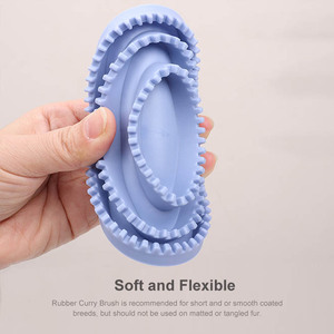 Tamaño de La Palma Goma Pet Hair Grooming <span class=keywords><strong>Curry</strong></span> Horse Comb Masaje Cepillo de ducha para perros y gatos - Product Image 4