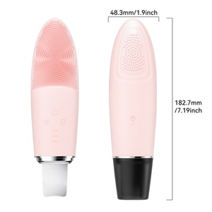 Brosse nettoyante visage 2 en 1 haute technologie, étanche, rechargeable, exfoliante et massante en silicone - Product Image 4