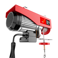Mini-treuil électrique portable à câble métallique, télécommande, aluminium, vitesse de levage rapide 18m/min, pour maison, garage, atelier, certifié CE