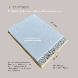 Pannelli Acustici per Soffitto Senza Giunture in Fibra di Poliestere e Lana Minerale, Superficie Liscia o Granulosa, NRC0.9 - Product Image 3