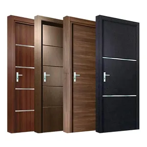 China Supplier Wholesale Price Apartment Home Interior Room Waterproof Flush Wpc Wood Door for House Hotel