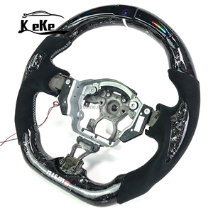 พวงมาลัยคาร์บอนไฟเบอร์ LED แบบฟอร์จสั่งทำพิเศษ เหมาะสำหรับ <span class=keywords><strong>Nissan</strong></span> 350z <span class=keywords><strong>Teana</strong></span> LANNIA <span class=keywords><strong>GTR</strong></span> R35 - Product Image 2