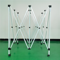 Cadre de tente carré en acier 3x3 pour événements en plein air marchés de nuit Protection contre la pluie solaire pour étals et campings célèbres sur Internet