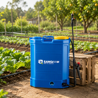 Pulvérisateur électrique à dos pour pesticides agricoles avec double pompe, réservoir en PP épaissi et 3 commutateurs de contrôle