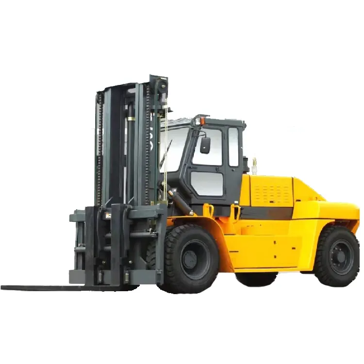 Çin profesyonel İmalat dizel Forklift 4 tekerlekli 15 ton dizel