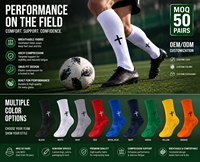 Chaussettes de sport antidérapantes personnalisées pour jeunes, collection automne, avec grip croisé, pour le football – Fabricant OEM