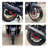 Protections de cadre anti-chute pour moto, barres de protection pour scooter, kit de protection d'échappement pour NMAX 155 XMAX300/250/400/125