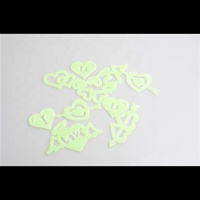 Autocollants muraux en PVC durables, adhésifs, imperméables, qui brillent dans le noir, étoiles, taille personnalisable, jaune vert, durée de lueur de 3 à 12 heures, cadeau artisanal