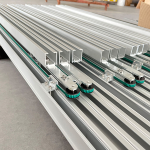 Sistem Pintu Geser Kaca Tanpa Bingkai HDSAFE Eksterior Interior Pintu Kaca Tanpa Bingkai Apartemen Rel Pintu Geser Perangkat Keras - Product Image 3