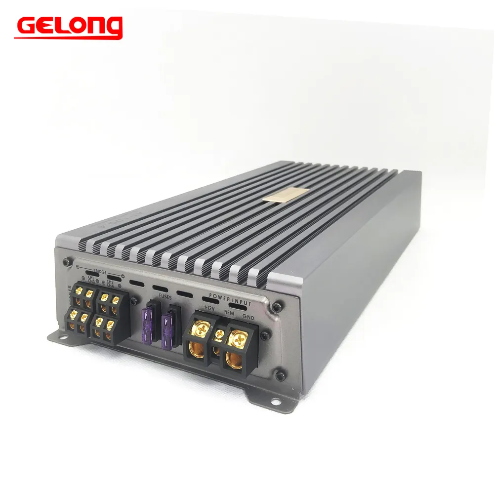 Il creatore GELONG car audio 2500 watt 12V car audio 4 canali auto amplificatore di potenza audio di fabbrica
