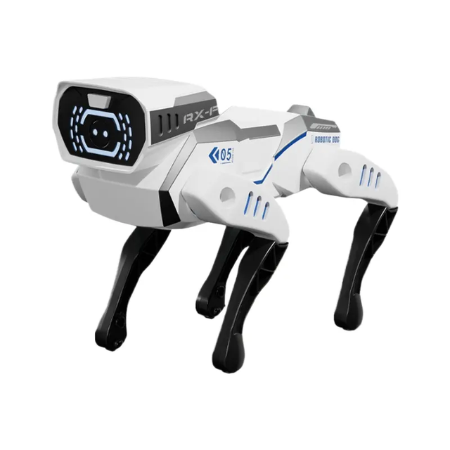 Smart Robot Dog Intelligent Mechanical Dog Toy Robots Interactive Companion Dog With Light Sound & Obstacle Avoidance Function