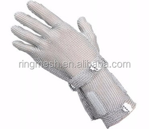 قفازات شبكية معدنية من الفولاذ المقاوم للصدأ، قفازات أمان للمطبخ والجزارة والقطع - Product Image 2