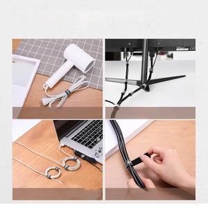 Organisateur de câbles réutilisable pour bureau, enrouleur de fils, attache-câbles, protection et rangement des lignes de données, gadget de rangement - Product Image 2