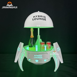 Robot LED con logotipo personalizado más vendido, presentador <span class=keywords><strong>de</strong></span> vino, elevador eléctrico, cubo <span class=keywords><strong>de</strong></span> <span class=keywords><strong>hielo</strong></span> <span class=keywords><strong>de</strong></span> Metal para club nocturno, servicio VIP, pantalla <span class=keywords><strong>de</strong></span> fiesta, sin MOQ - Product Image 6