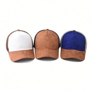 Gorra de running de 5 paneles perforada de alto rendimiento con orificios cortados a láser, gorra de béisbol impermeable tipo trucker - Product Image 1