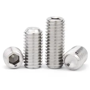 DIN913 DIN914 DIN916 DIN438 DIN551 DIN553 vis à tête cylindrique avec pointe plate en acier zinc noir