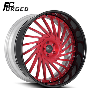 Cerchi Forgiati a 2 Pezzi Profondamente Concavi Spazzolati e Lucidati 5x120 5x112 5x114.3 18 19 20 21 22 <span class=keywords><strong>Pollici</strong></span> per BMW Corvette Ferrari Porsche - Product Image 2