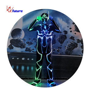 ชุดเต้นรำ WL-0267ไฟเบอร์ออปติก Tron ชุดเต้นรำชุดอัลตร้าแมนพร้อมหมวกกันน็อค LED - Product Image 2