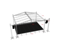 Systèmes de support pour écrans LED et structures de scène extérieures en aluminium pour DJ, éclairage de spectacle, concerts, événements et mariages