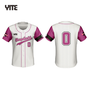 Grosir kustom jersey bisbol dibuat sesuai pesanan kaus baseball retro sublimasi kaus bisbol kustom - Product Image 1