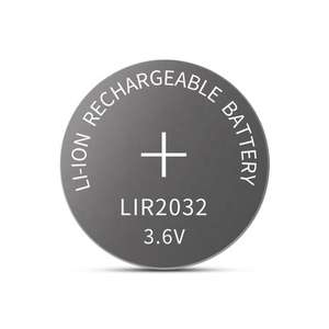 เซลล์เหรียญแบบชาร์จไฟได้ LIR2032แบตเตอรี่3.7V 45mAh จากโรงงาน - Product Image 1