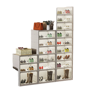 Shoe Storage Organizers Transparent <strong>Box</strong> <strong>Stackable</strong> Shoe Containers Plastic Boxes Shoe <strong>Display</strong> Case - Product Image 6