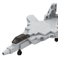 Kit de construction de briques MOC Scène Militaire Avion de Chasse F-14 Tomcat Modèle DIY Jouets Éducatifs Créatifs pour Enfants MOC5116
