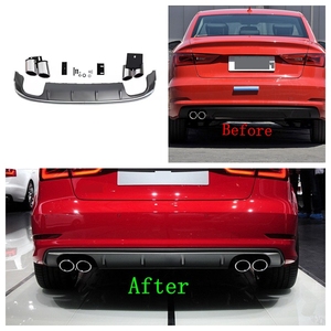 Diffuseur arrière de voiture en fibre de carbone, pour A3 2015 — 2018, pour <span class=keywords><strong>sedan</strong></span> sline <span class=keywords><strong>S3</strong></span> - Product Image 2