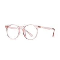 Nouvelle monture de lunettes carrée unie de style coréen, en nylon, ultra-légère, translucide rose clair, unisexe, pour influenceurs de maquillage, JF5020