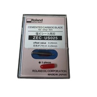Hoja Roland importada 45 grados 5 piezas 0,25mm para plotter de corte