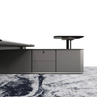 Nouveau design de mobilier de bureau, bureau de direction réglable et fonctionnel, haut de gamme et luxueux, bureau de direction luxueux pour PDG