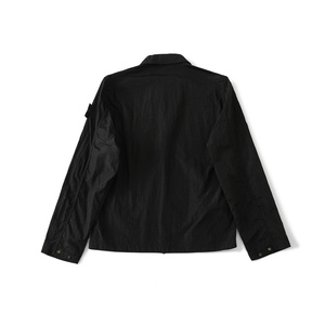 Veste Légère Vintage Imperméable en Nylon et Métal Effet Pierre, Style Décontracté de Luxe pour Homme – Collection 2026 - Product Image 6