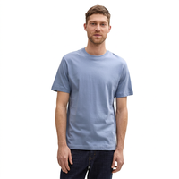 Kaos Pria 100% Katun Lengan Pendek Polos Rajutan Kasual OEM Grosir