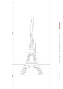 Set di Giocattoli per Disegno 3D <span class=keywords><strong>Torre</strong></span> <span class=keywords><strong>Eiffel</strong></span> Fatto a Mano Sapling, per Età 5-7 Anni, Materiale Corrugato a Singolo Strato, Carta di Alta Qualità - Product Image 2