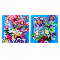 Ensemble de sous-verres en verre transparent de haute qualité avec logo personnalisé Style classique antidérapant Home Bar Decor Wholesale Bulk Supply