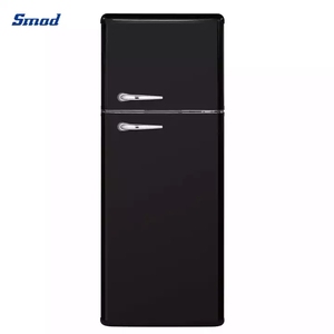 Réfrigérateur rétro à double porte de 210 litres avec poignée - Product Image 3