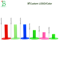 Tees de golf en caoutchouc OEM ODM multi-tailles 83 mm durables, incassables, portables, étanches pour la pratique sur le driving range, l'entraînement en intérieur et en extérieur