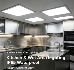 ไฟแผง LED อุตสาหกรรมกันน้ำ IP65 สำหรับบ้าน สำนักงาน ไฟเพดานทรงสี่เหลี่ยม ขนาด 2x2 ฟุต 2x4 ฟุต 1x4 ฟุต - Product Image 2