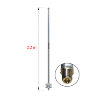 Antenne WiFi double 2,4G 5,8G omnidirectionnelle en fibre de verre à montage mural 10dBi longue portée 50 km pour réseau sans fil