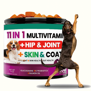 Compléments alimentaires pour chiens OEM 15-en-1, glucosamine, chondroïtine, soutien des articulations, immunité, digestion, santé cardiaque, comprimés à mâcher - Product Image 6