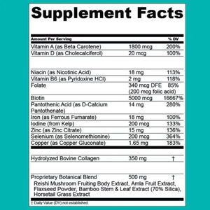 개인 상표 공장 콜라겐 복잡한 viviscal 남자의 머리 규정 식 보충 교재 180 정제 영양 머리 보충 정제 - Product Image 2