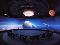 Écran de projection incurvé à 180 degrés personnalisé pour simulateur de vol pour environnement de simulation