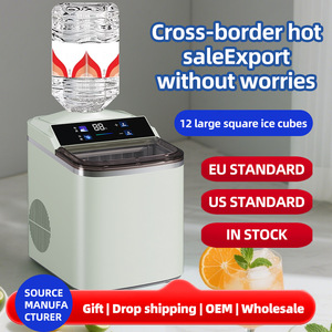 Mini máquina para hacer hielo, 30,7x23,7x32cm, Control táctil, hielo en cubos para oficina, dormitorio, 4-8 personas, eléctrica, 220V-240V o 110V - Product Image 2