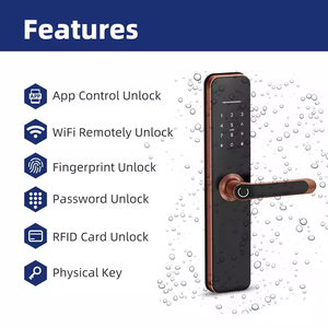 Liliwise Smartdoors <b>Lock</b> Intelligent Cerradura Digital Password Fingerprint Smart Door <b>Lock</b> for Front Door - Product Image 6