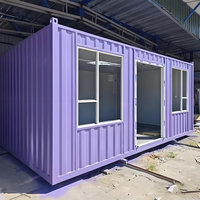 Sud-Sud Maison conteneur modulaire préfabriquée facile de 40 pieds en acier Maison mobile de 40 pieds avec verre pour application dans le parc